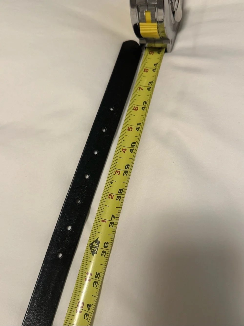 J. Crew Black Leather Belt with Gold Twisted Buckle L